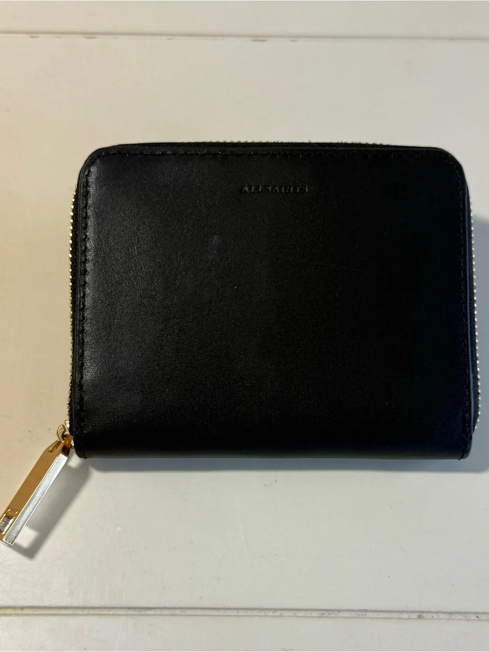 All Saints Lena Hex Zip Wallet Leather